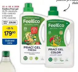 Tesco FeelEco Prací gel, 25 PD, dva druhy nabídka