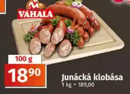COOP TIP Junácká klobása nabídka