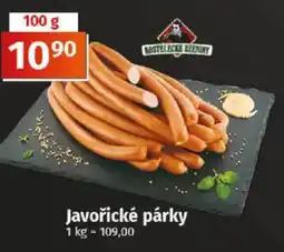 COOP TIP Javořické párky nabídka