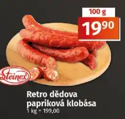 COOP TIP Retro dědova papriková klobása nabídka
