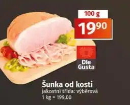 COOP TIP Šunka od kosti nabídka