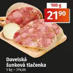COOP TIP Davelská šunková tlačenka nabídka