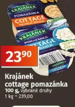 COOP TIP Krajánek cottage pomazánka nabídka