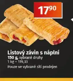 COOP TIP Listový závin s náplní nabídka