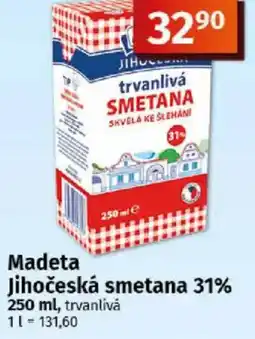 COOP TIP Madeta Jihočeská smetana 31% nabídka