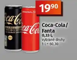 COOP TIP Coca-Cola/ Fanta nabídka