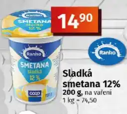 COOP TIP Ranko Sladká smetana 12% nabídka