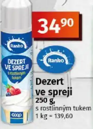 COOP TIP Ranko Dezert ve spreji nabídka