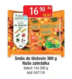 Qanto Směs do těstovin Naše zahrádka nabídka