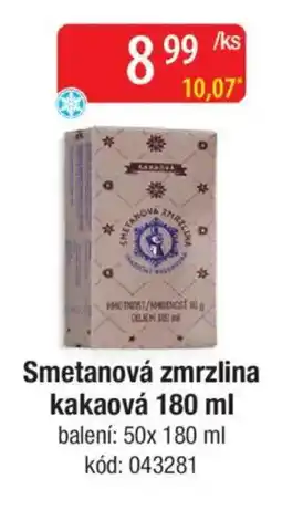 Qanto Smetanová zmrzlina kakaová nabídka