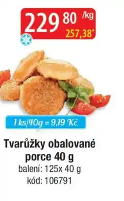 Qanto Tvarůžky obalované porce nabídka