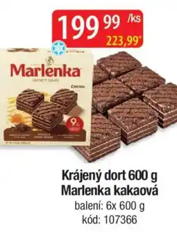 Qanto Krájený dort Marlenka kakaová nabídka