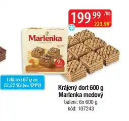 Qanto Krájený dort Marlenka medový nabídka