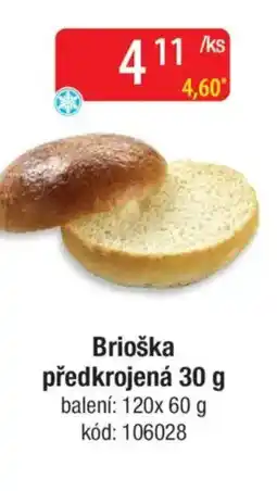 Qanto Brioška předkrojená nabídka