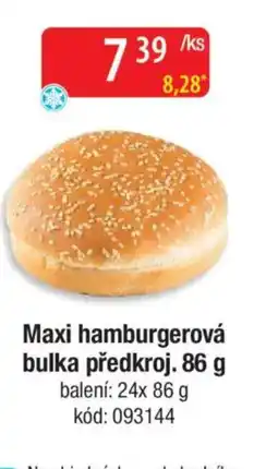 Qanto Maxi hamburgerová bulka předkroj. nabídka