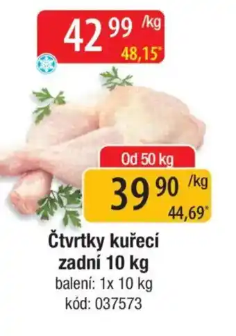 Čtvrtky kuřecí zadní