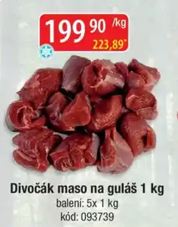 Qanto Divočák maso na guláš nabídka