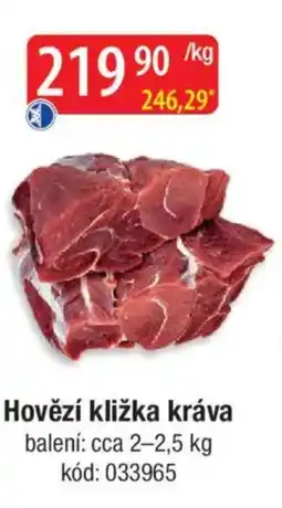 Qanto Hovězí kližka kráva nabídka