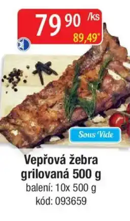 Qanto Vepřová žebra grilovaná nabídka