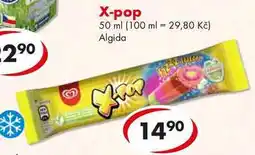 CBA X-pop 50 ml (100 ml = 29,80 Kč) Algida 3 14.90 nabídka