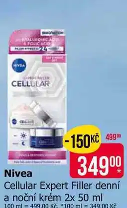 Teta Nivea Cellular Expert Filler denní a noční krém nabídka