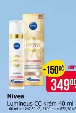 Teta Nivea Luminous CC krém nabídka
