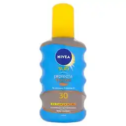 Teta Nivea Sun Protect & Bronze Olej na opalování ve spreji podporující zhnědnutí OF 30 200ml nabídka