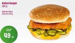 BonVeno Kuřecí burger nabídka