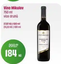 BonVeno Víno Mikulov nabídka