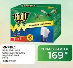 Tamda Foods RP=1Kč Biolit Elektrický Odpařovač Tekutou Náplní 45 Noci nabídka