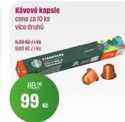 BonVeno Starbucks Kávové kapsle cena za 10 ks více druhů nabídka