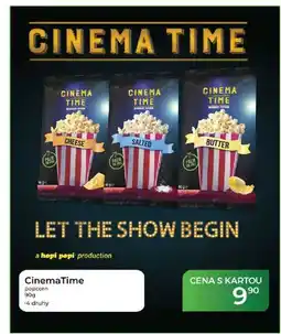 Tamda Foods CinemaTime popcorn nabídka