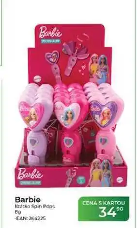 Tamda Foods Barbie lízátko Spin Pops nabídka