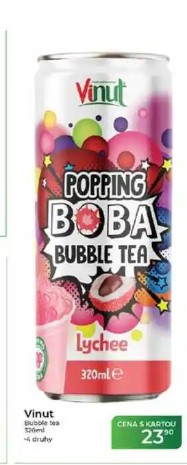Tamda Foods Vinut Bubble tea nabídka