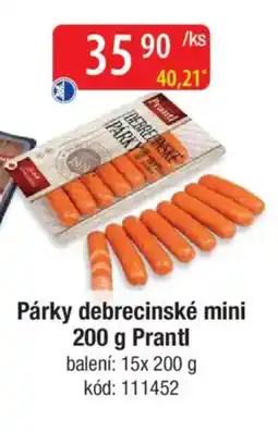 Qanto Párky debrecinské mini Prantl nabídka