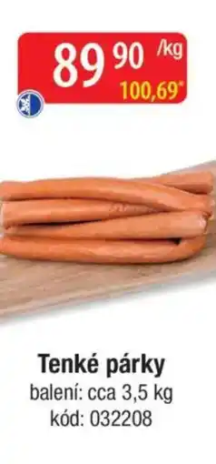 Qanto Tenké párky nabídka