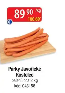 Qanto Párky Javořické Kostelec nabídka