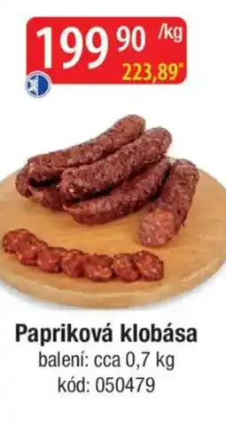 Qanto Papriková klobása nabídka