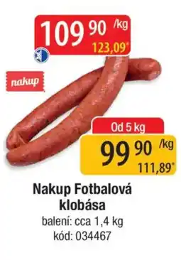 Qanto Nakup Fotbalová klobása nabídka