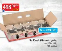 Qanto Sedlčanský Hermelín gastro nabídka