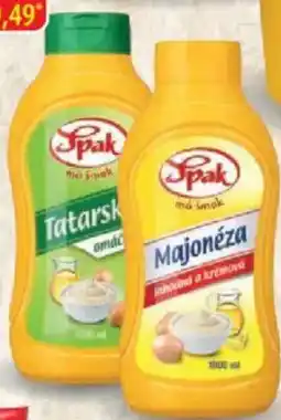 Qanto Spak Tatarská omáčka, majoné- za 50% plast nabídka