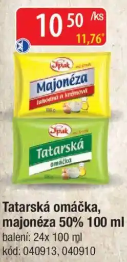Qanto Spak Tatarská omáčka, majonéza 50% nabídka