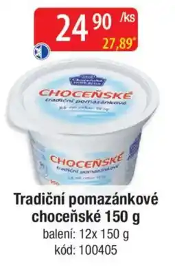 Qanto Tradiční pomazánkové choceňské nabídka