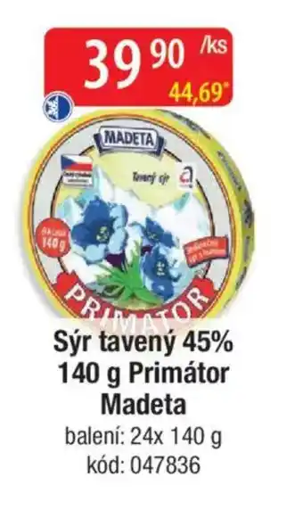 Qanto Sýr tavený 45% Primátor Madeta nabídka