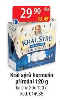 Qanto Král sýrů hermelín přírodní nabídka