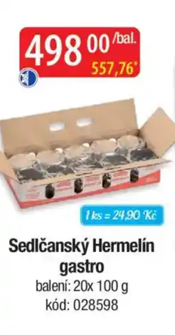 Qanto Sedlčanský Hermelín gastro nabídka