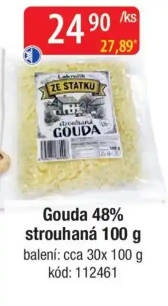 Qanto Gouda 48% strouhaná nabídka