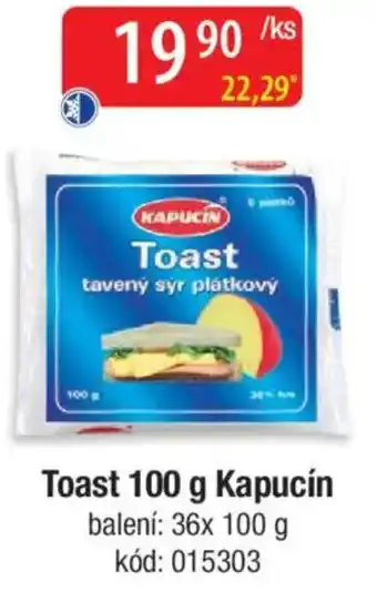 Qanto Toast Kapucín nabídka