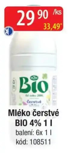 Qanto Mléko čerstvé BIO 4% nabídka