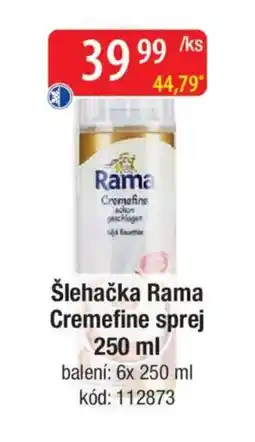 Qanto Šlehačka Rama Cremefine sprej nabídka